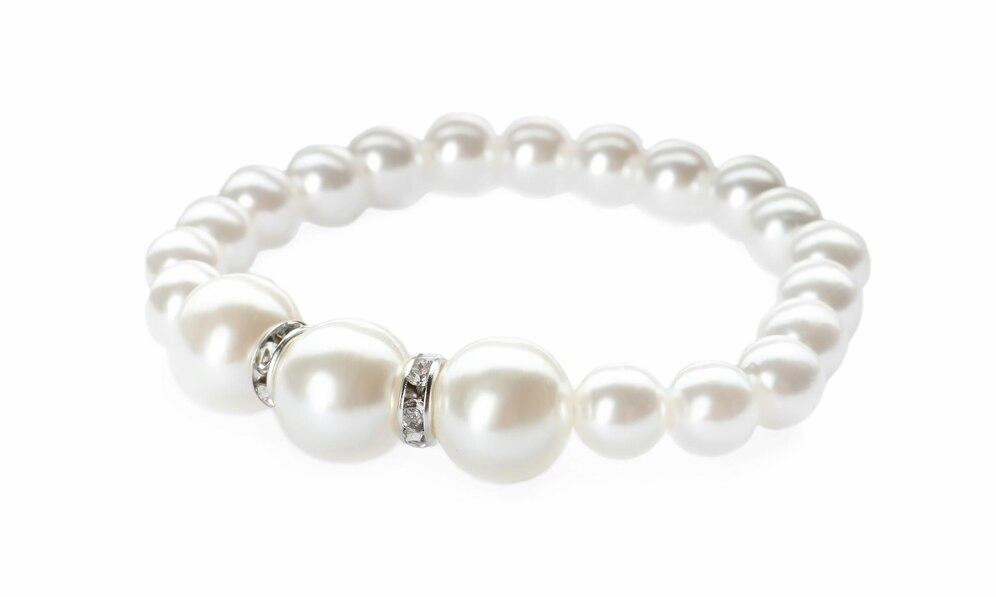 Pearl White Bead Bracelet